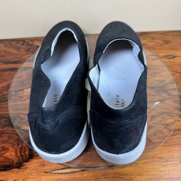 DAVID TATE Valentina Metallic Slip-On Sneaker - Black / Rose Leather - Picture 10 of 15